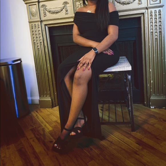 Formal Off Shoulder Dress - Picture 5 of 6